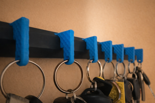 4-Key Wall Mount Key Holder – Custom Color Options for Garage & Shop Organization