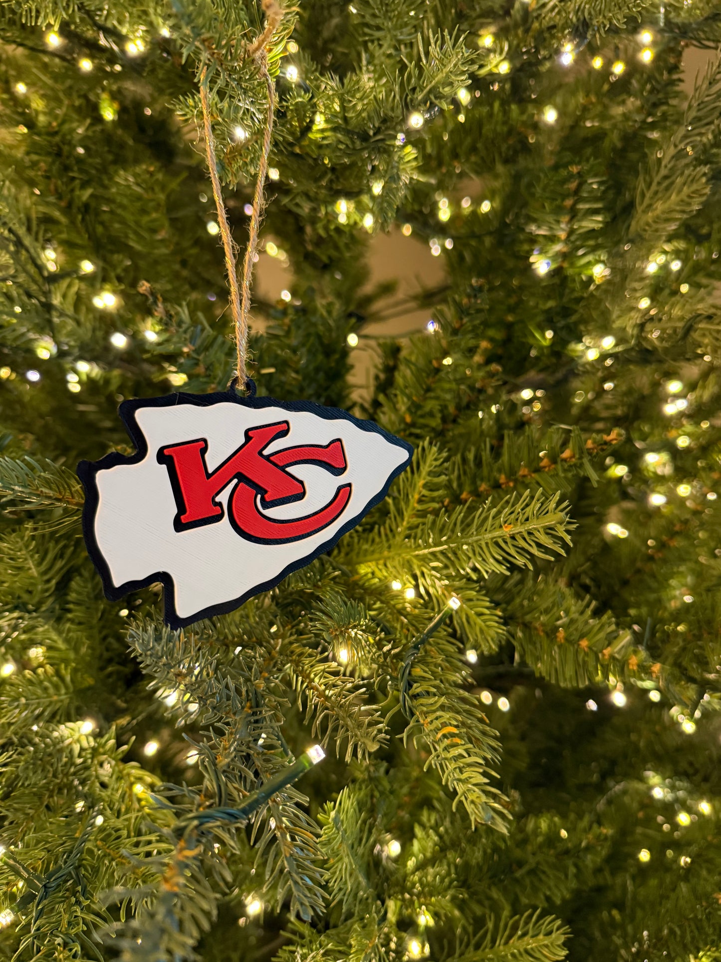 Kansas City Chiefs 3D Printed Ornament / Rearview Mirror Accessory