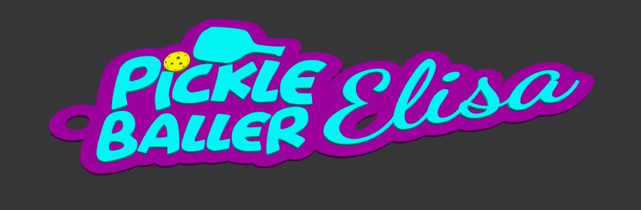 🏓 Pickleball Bag Tag (with Slogan)