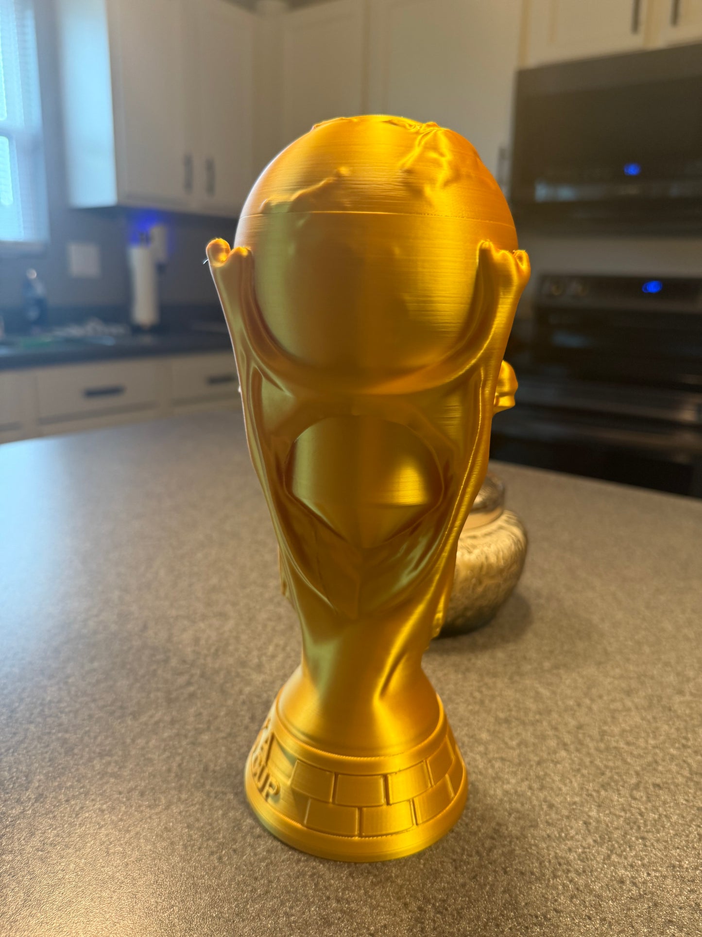 FIFA World Cup Trophy Can Coozie – Gold PLA | 3D Printed
