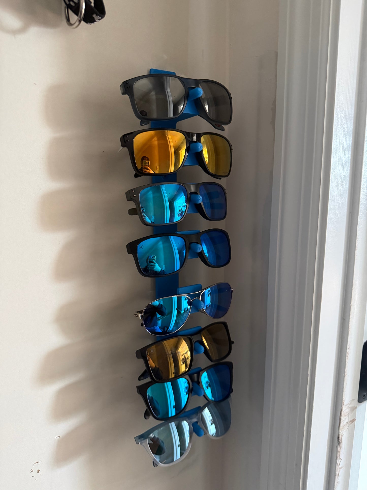 Custom 3D Printed Wall-Mount Sunglasses Holder