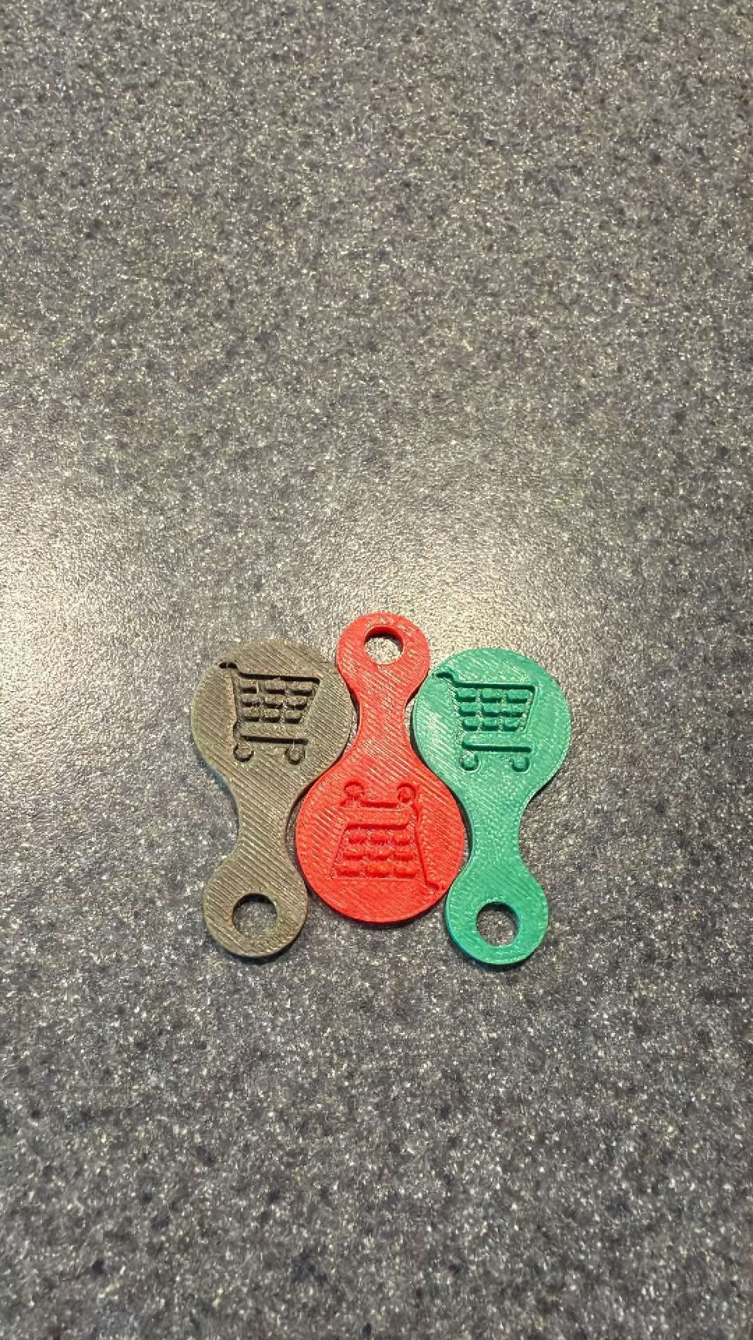 Aldi / Kroger / Ruler Foods Cart Keychain – Quarter-Free Shopping Token