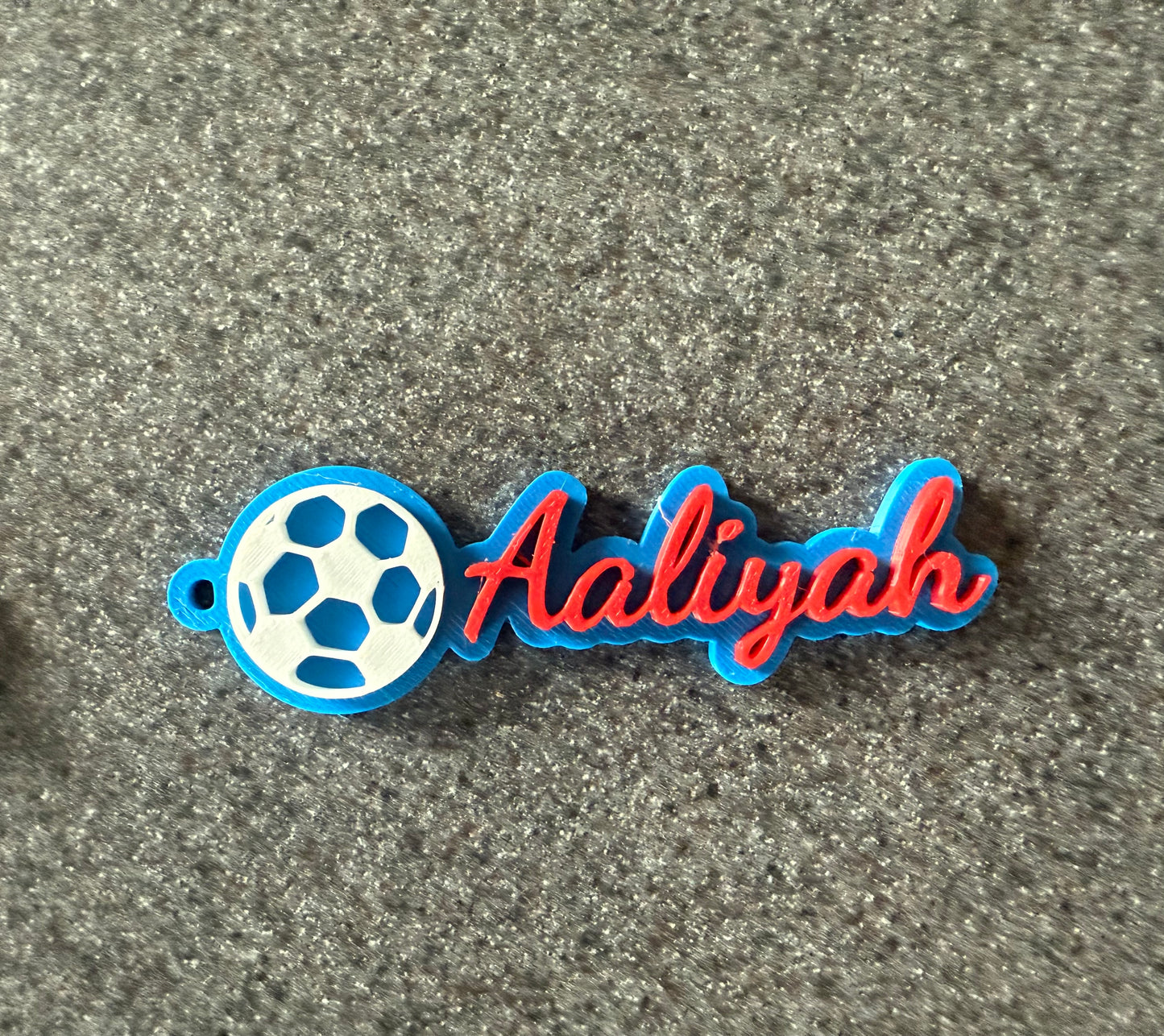 Custom 3D Soccer Bag Tag | Personalized Sports Name Tag (Larger Size)