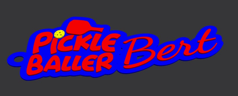 🏓 Pickleball Bag Tag (with Slogan)