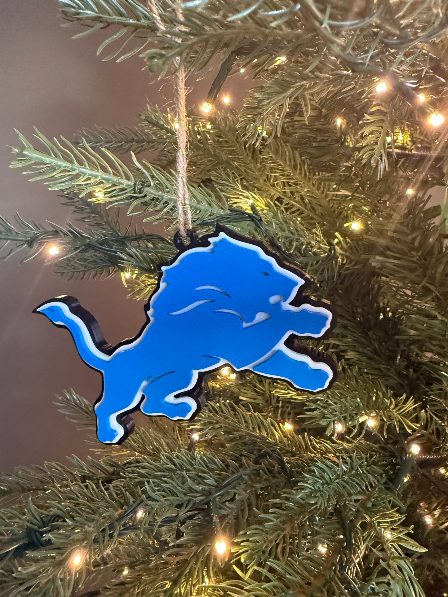 Detroit Lions 3D Printed Ornament / Rearview Mirror Accessory