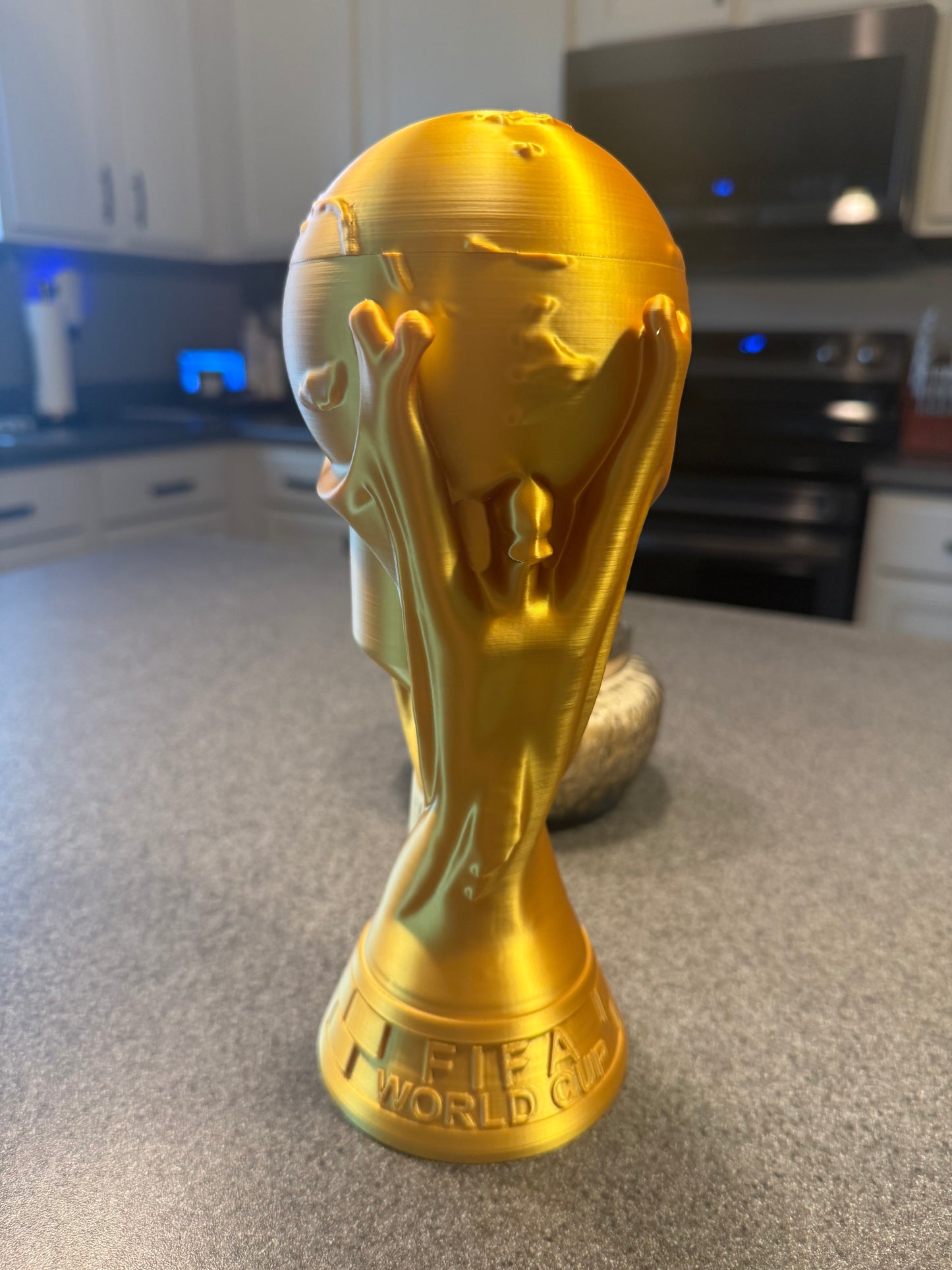 FIFA World Cup Trophy Can Coozie – Gold PLA | 3D Printed