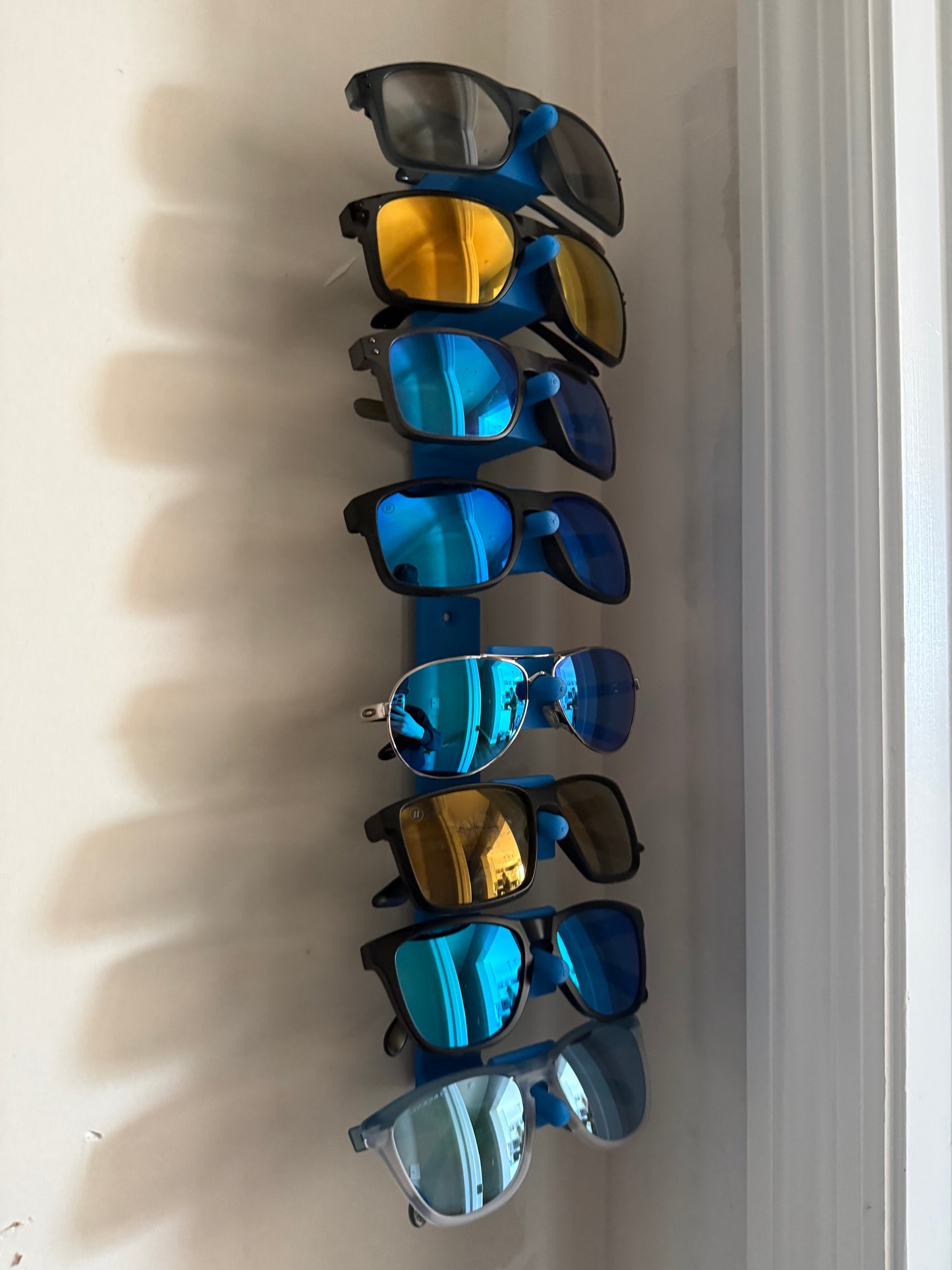 Custom 3D Printed Wall-Mount Sunglasses Holder