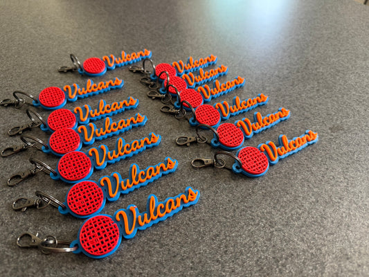 Custom 3D Dodgeball Bag Tag | Personalized Sports Name Tag (Larger Size)