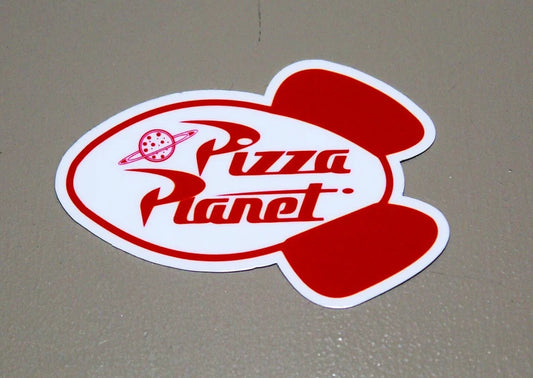 Pizza Planet Vinyl Sticker Sheet – 3 Pack (3” x 2” Each)
