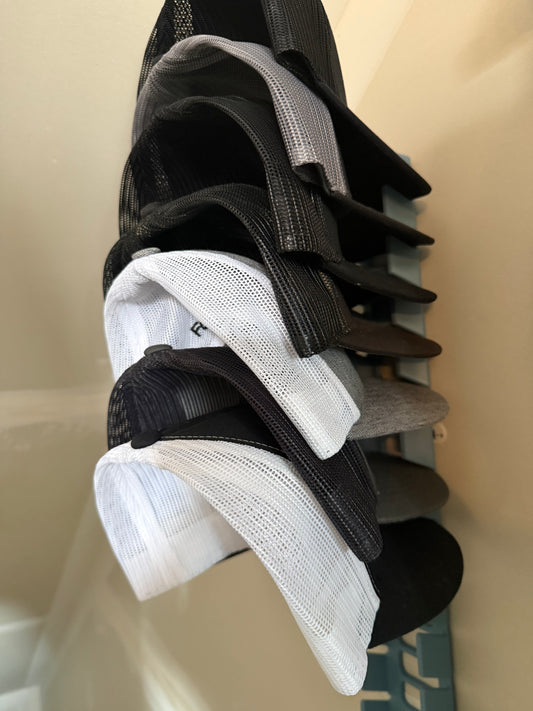 7-Hat Wall Holder | Minimal Wall-Mounted Hat Organizer
