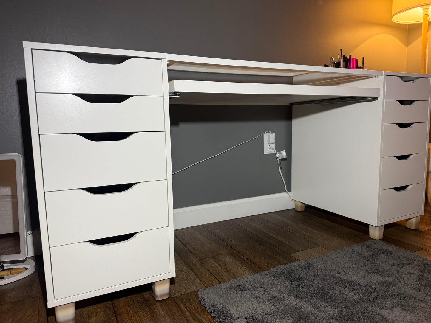 IKEA Alex Drawer Feet – 3D Printed Vanity Legs (Set of 4) – No Casters Needed