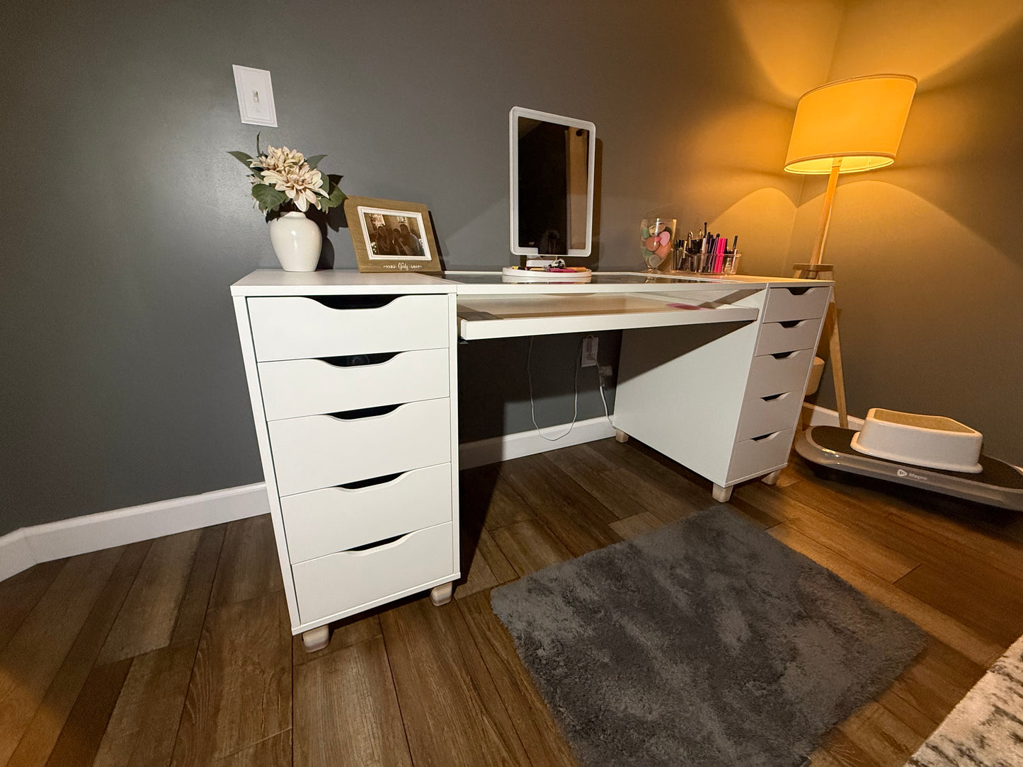 IKEA Alex Drawer Feet – 3D Printed Vanity Legs (Set of 4) – No Casters Needed