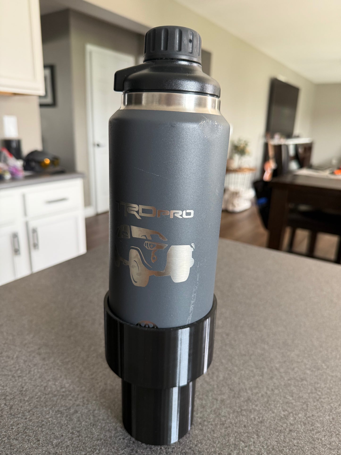 Custom 3D Printed Dual-Size Cup Holder – Fits Yeti, Skinny Cans & More | PETG Car Drink Holder Insert