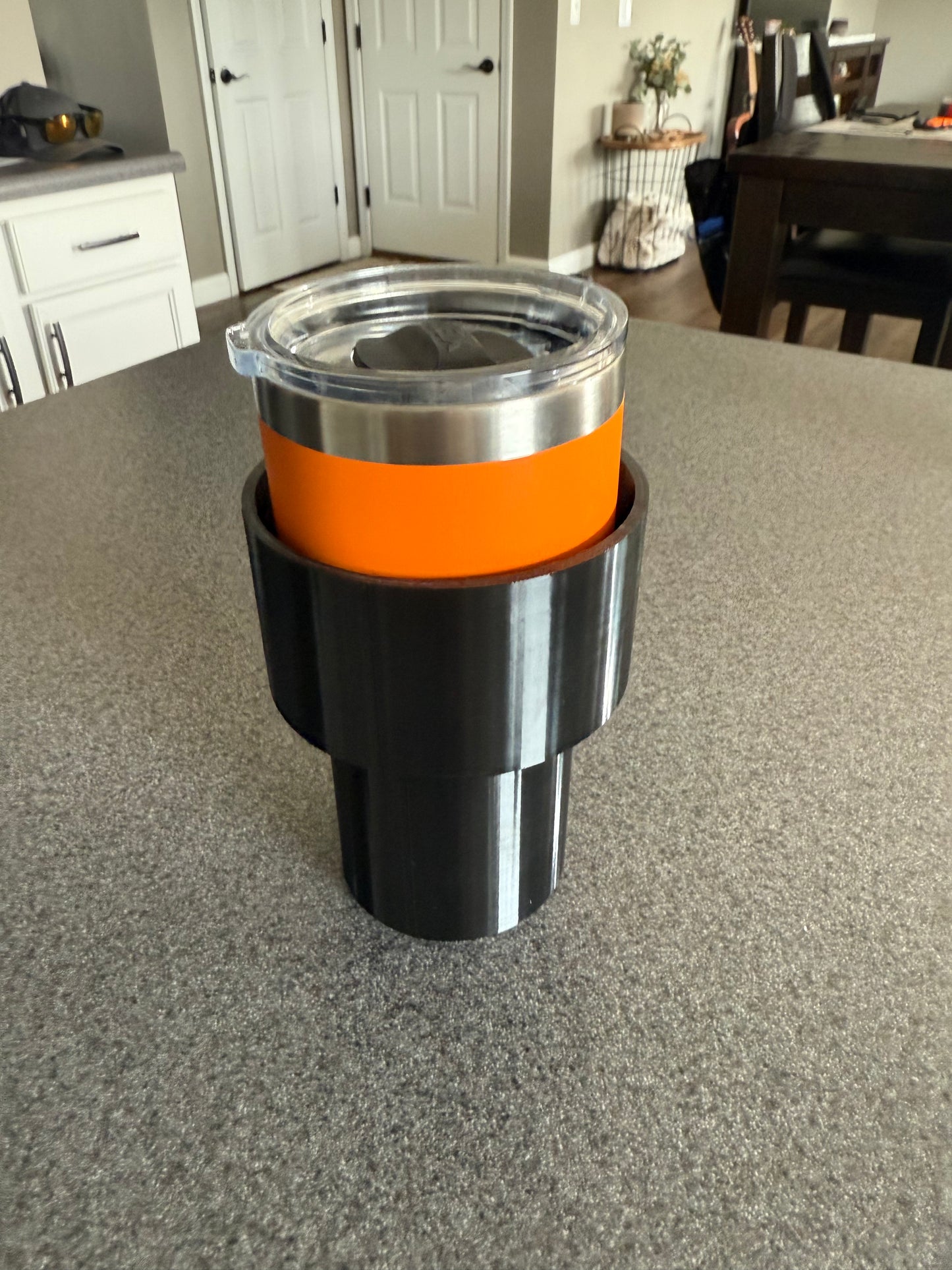 Custom 3D Printed Dual-Size Cup Holder – Fits Yeti, Skinny Cans & More | PETG Car Drink Holder Insert