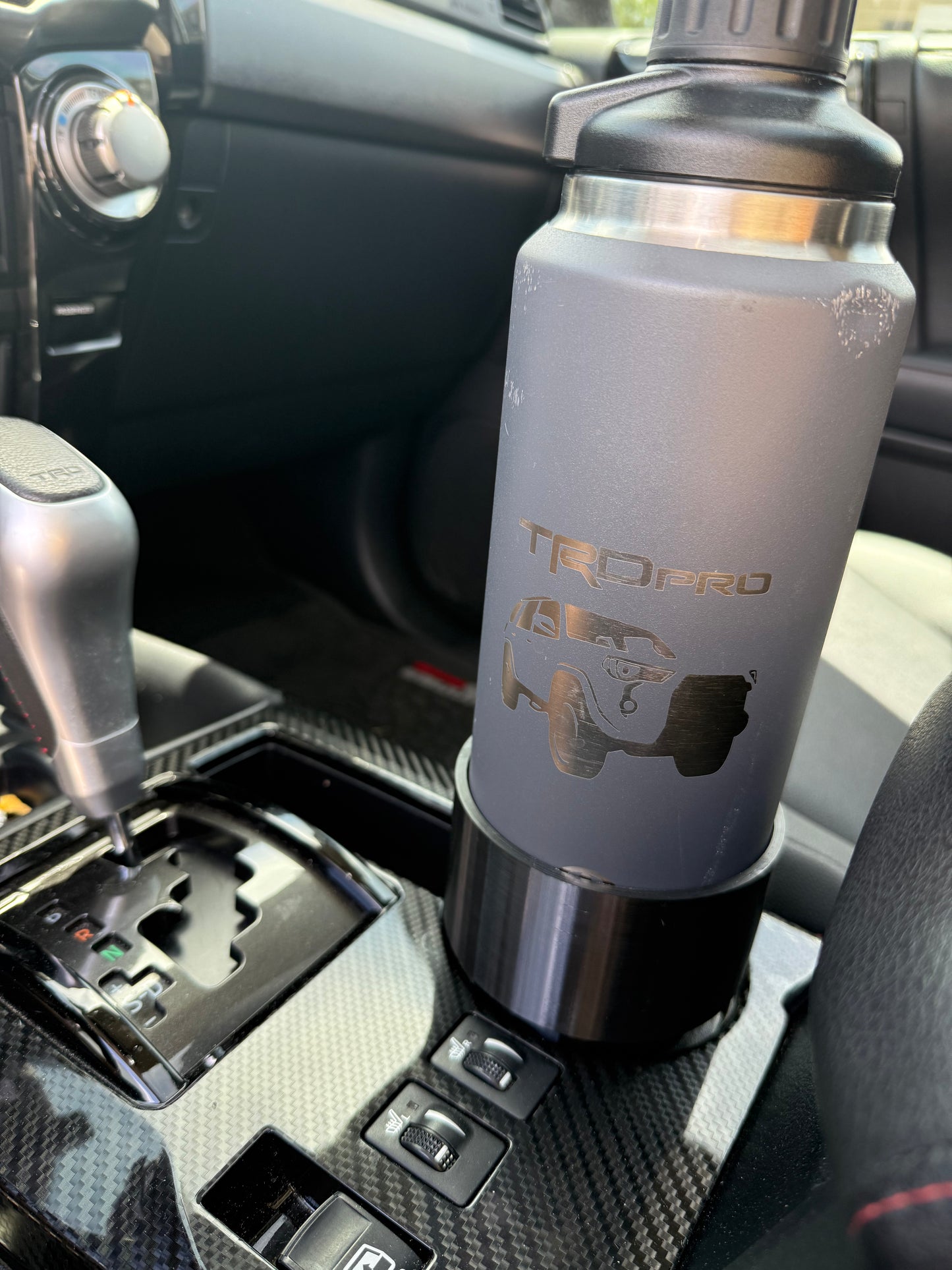 Custom 3D Printed Dual-Size Cup Holder – Fits Yeti, Skinny Cans & More | PETG Car Drink Holder Insert