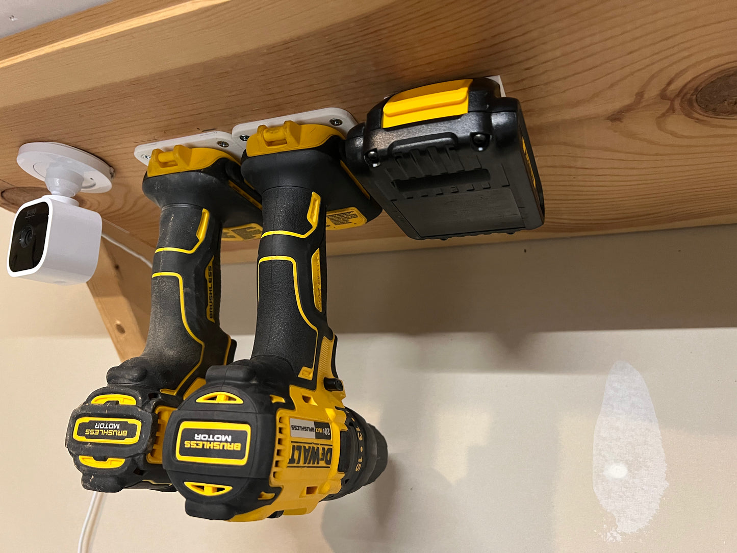 3D Printed DeWalt Tool and Battery Mount Set, Wall Organizer Holder for DeWalt Drills, Workshop Storage by Grider 3D Creations