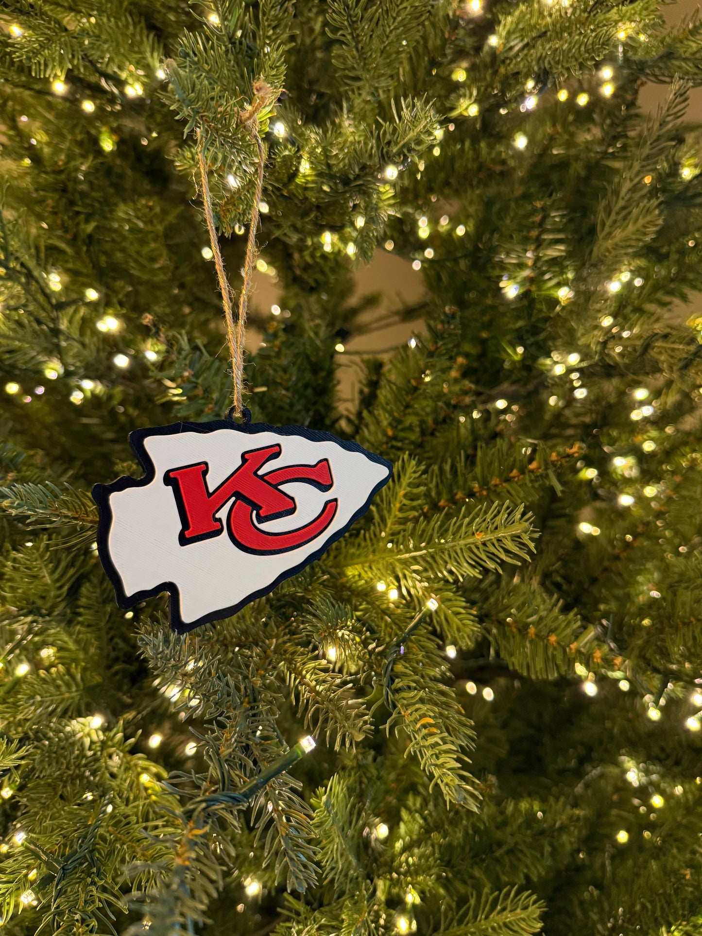 Kansas City Chiefs 3D Printed Ornament / Rearview Mirror Accessory