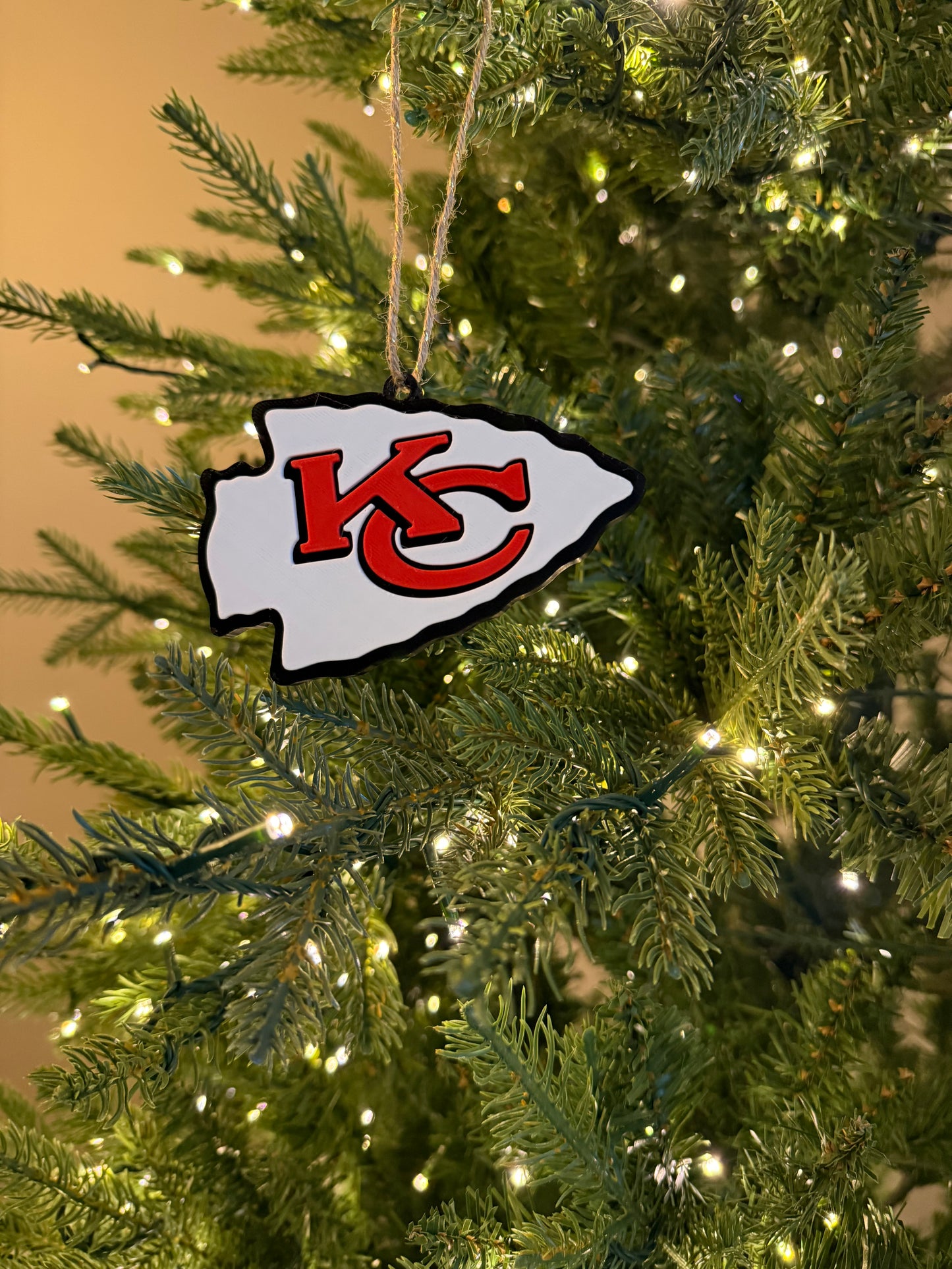 Kansas City Chiefs 3D Printed Ornament / Rearview Mirror Accessory