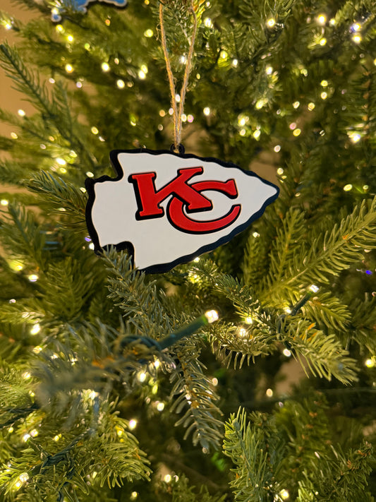 Kansas City Chiefs 3D Printed Ornament / Rearview Mirror Accessory