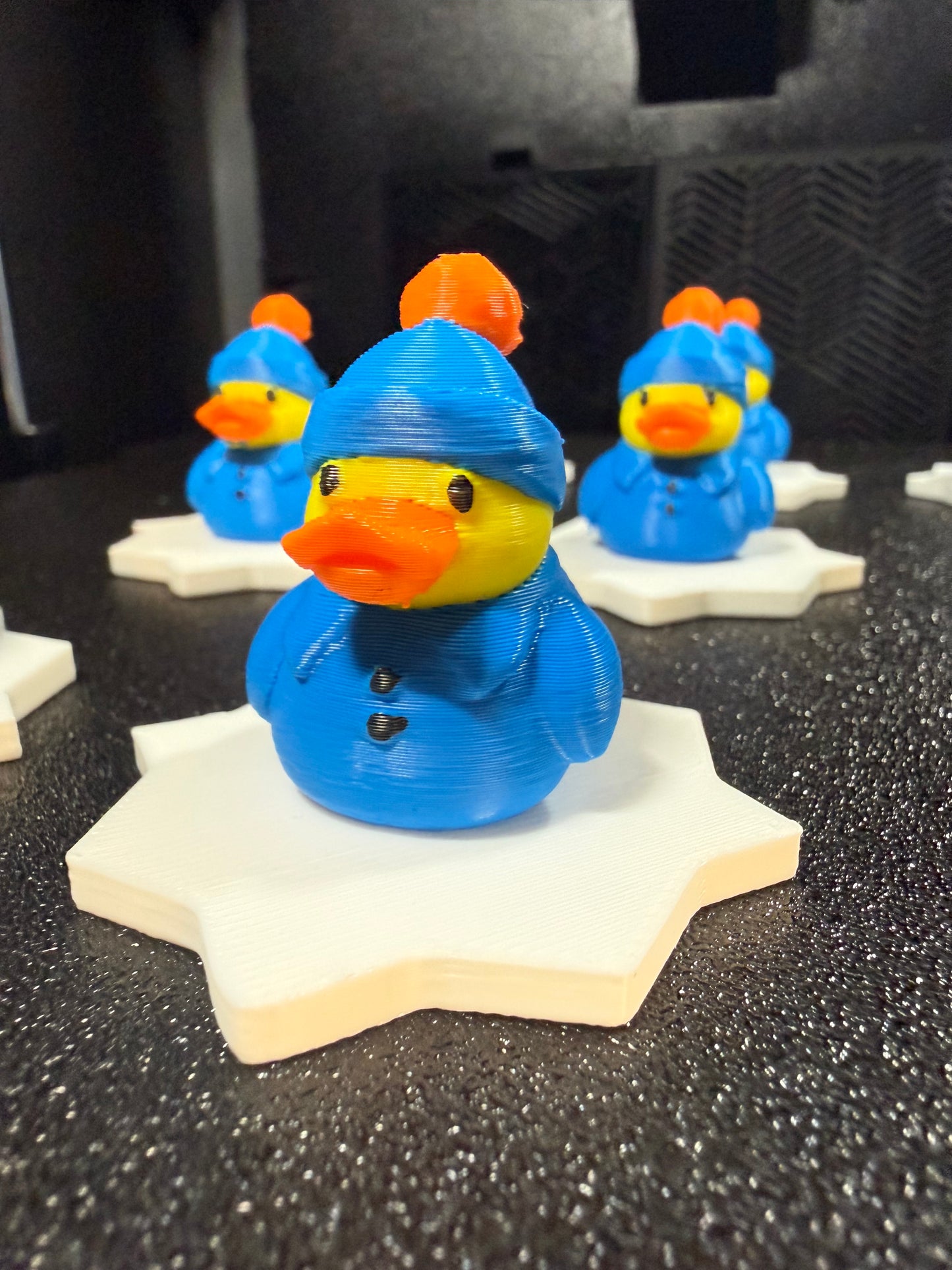 Mini Winter-Ready Duck – 3D Printed Seasonal Décor (1.55” x 2”)